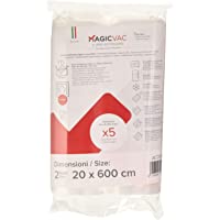 Magic vac ACO1066 - Pack de 2 Rollos- 20 cm x 6 m- Libres de BPA- se Puede Lavar- cocinar- Usar en Nevera- hervir…